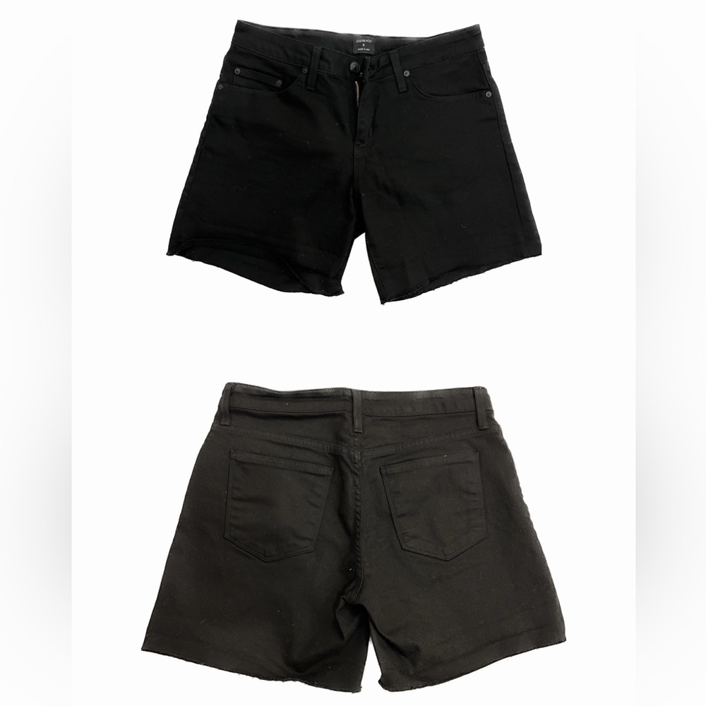 BLACK JEAN SHORTS